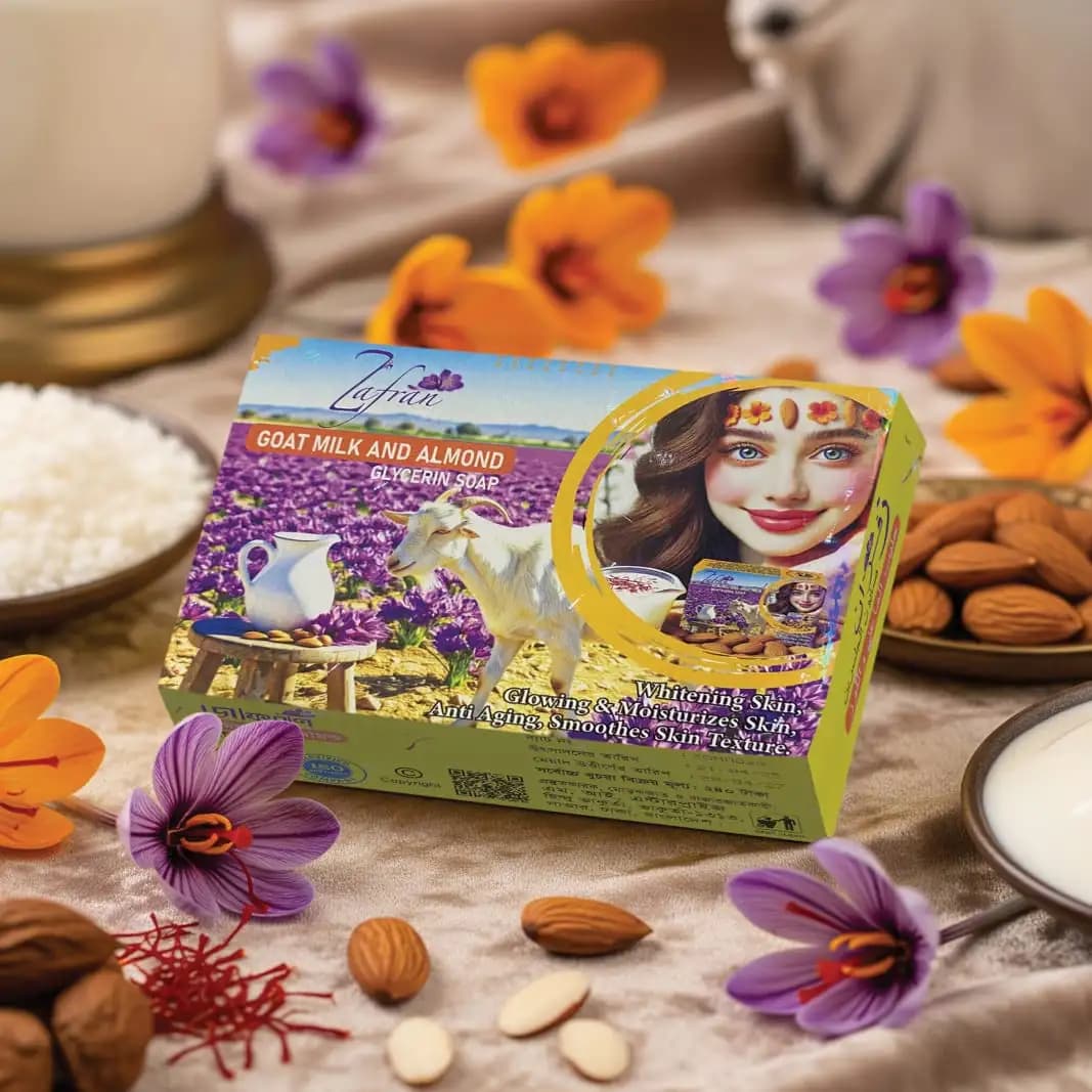 Zafran Goat Milk & Almond Soap